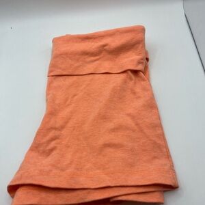 Orange & Black Yoga Shorts